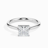 1ct Princess F- VS Lab Grown Diamond Solitaire Engagement Ring